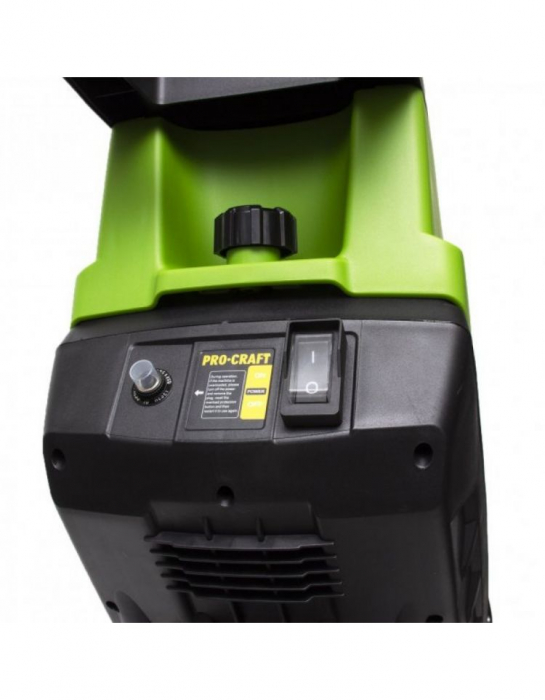 Tocator de crengi PROCRAFT, PLS2400, 2400 W, 4300 rpm, diametru creanga 45 mm, volum colector 35 L [4]