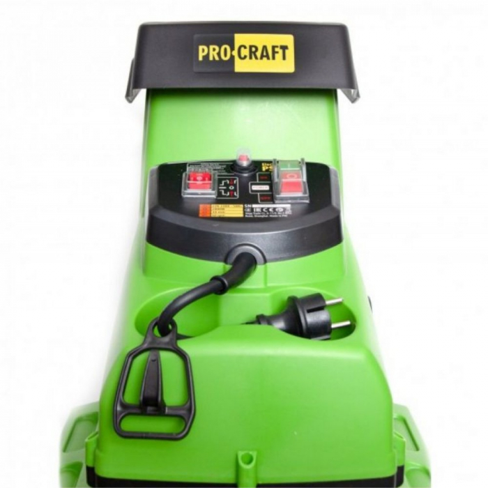 TOCATOR DE CRENGI PROCRAFT, PLS2800, 2800 W, 6000 RPM, DIAMETRU CREANGA 44 MM, COLECTOR IARBA 55 L [2]