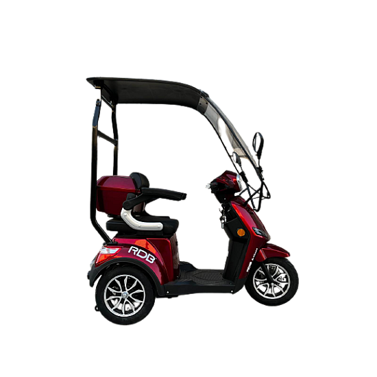 Tricicleta electrica RDB A-Klass RED, cu cabină, fara permis 25km/h, Putere maximala 1200W, Baterie 60V [2]