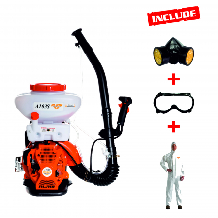 Atomizoare - Atomizor RURIS A103S + kit echipament lucru {masca+ochelari+salopeta}