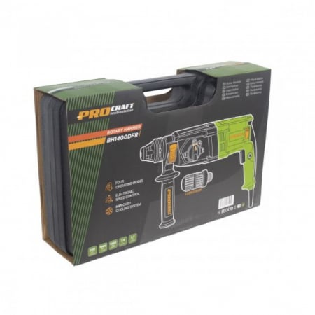 Ciocan rotopercutor PROCRAFT BH1400DFR Industrial, 2.6 J, 1400 W, 1250 rpm [2]