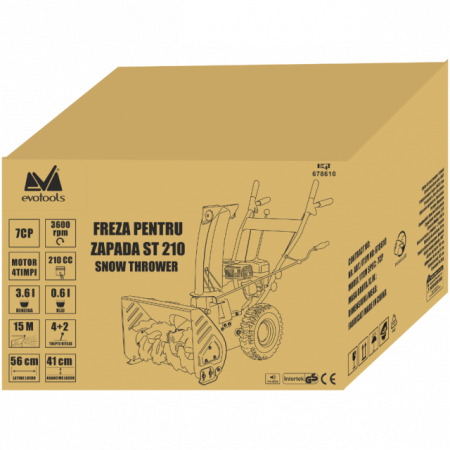 Freza pentru Zapada pe benzina ST 210 EPTO 7CP, 3600RPM, 4+2 trepte, 56cm latime de lucru [6]