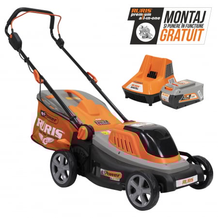 Masini de tuns iarba si Motocoase - Masina de tuns gazon pe acumulator Ruris RXI4345e