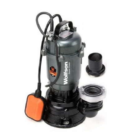 Pompe submersibile - Pompa submersibila apa murdara cu TOCATOR si flotor WOLFSON TP-3300T, 1500W , 10000 l/h, fonta