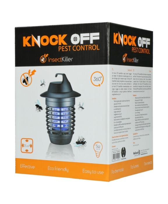 Aparat de protectie impotriva insectelor cu bec UV, Knock Off InsectKiller, 5W [3]