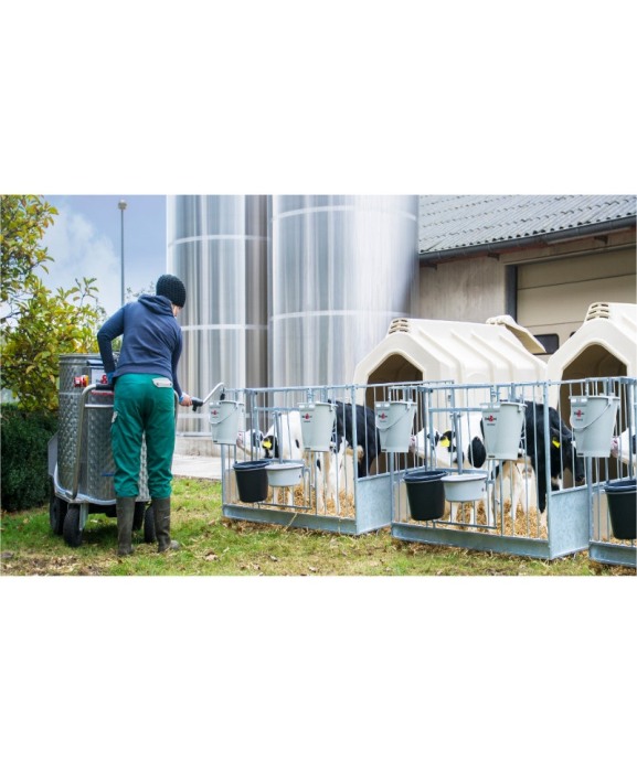 Boxa comuna pentru 2-3 vitei, Calf-Tel TwinHutch cu FlexyFence H&L [4]