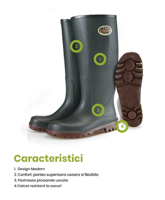 Cizme protectie Bekina Litefield, O4, verde/maro [4]