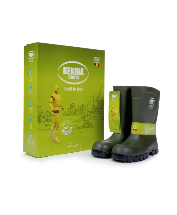 Cizme protectie Bekina MidliteX SolidGrip, O4, verde/negru [5]