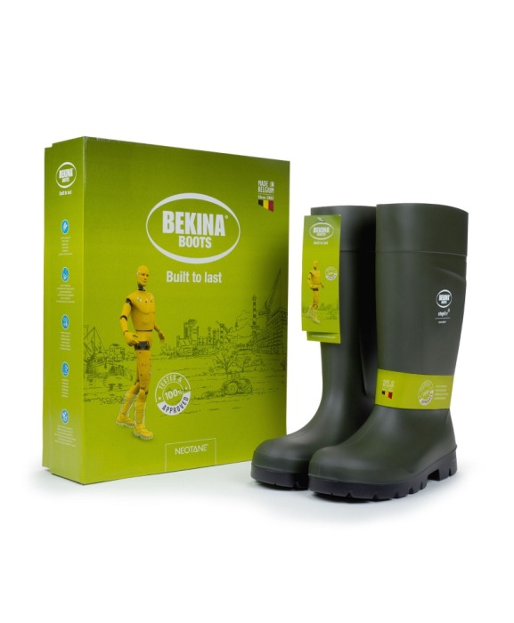 Cizme protectie Bekina Steplite EasyGrip, O4, verde/negru [6]
