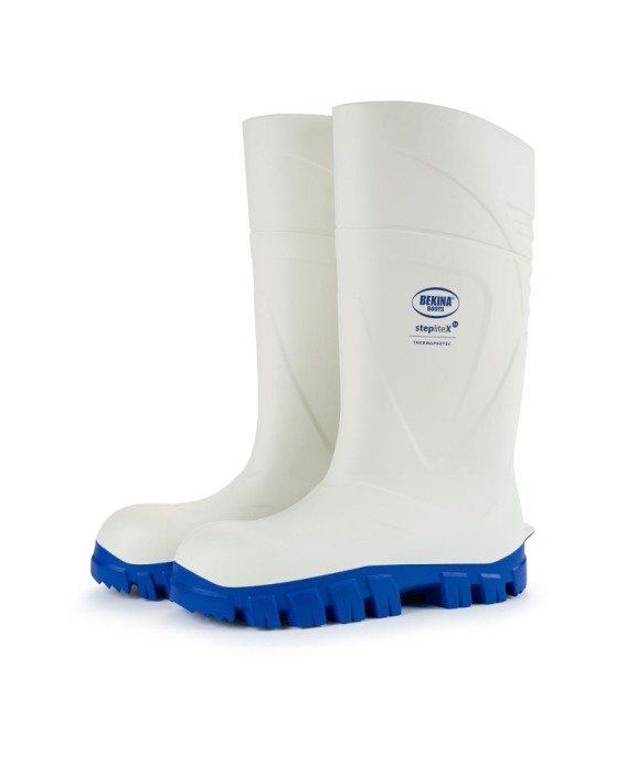 Cizme protectie Bekina StepliteX ThermoProtec, S4, alb/albastru [2]