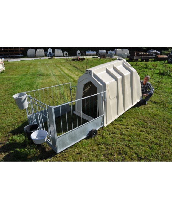 Cuseta individuala vitei Calf-Tel ECO cu gard metalic FlexyFence H&L [16]