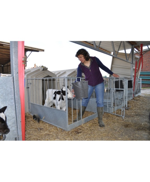 Cuseta individuala vitei Calf-Tel PRO II cu gard metalic FlexyFence H&L [8]