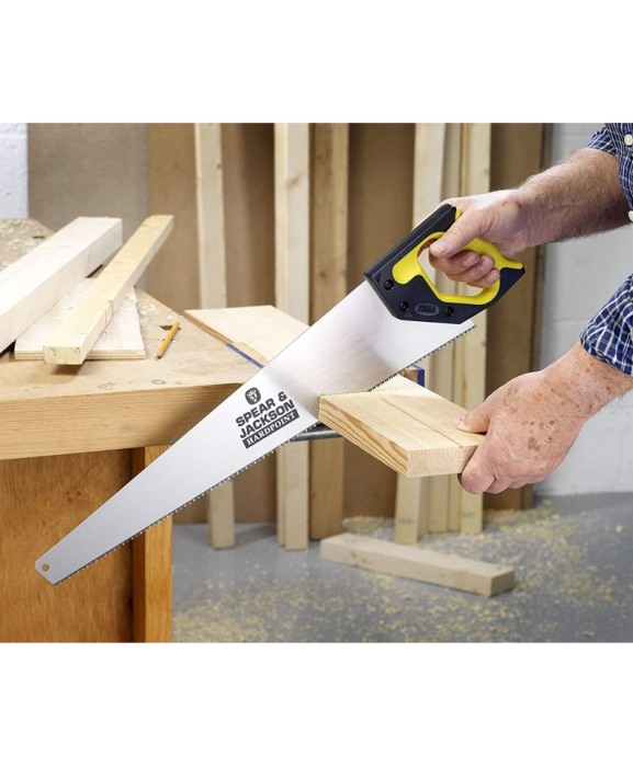 Fierastrau manual Predator cu dinti tripli cu maner Suregrip, lama 560 mm, 10 TPI, Spear & Jackson Woodworking [2]