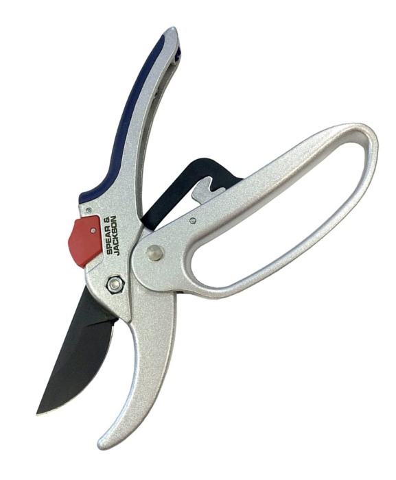 Foarfeca gradina tip nicovala cu lama otel SK5 cu teflon, transmisie cu roti dintate, Spear & Jackson Razorsharp Advance [2]