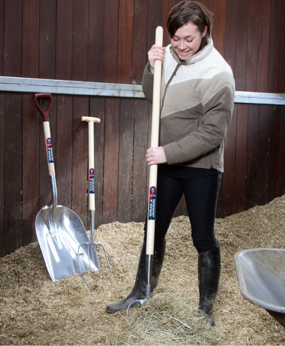 Furca compost cu 4 coarne otel carbon, coada lemn, Spear & Jackson Neverbend Professional [3]