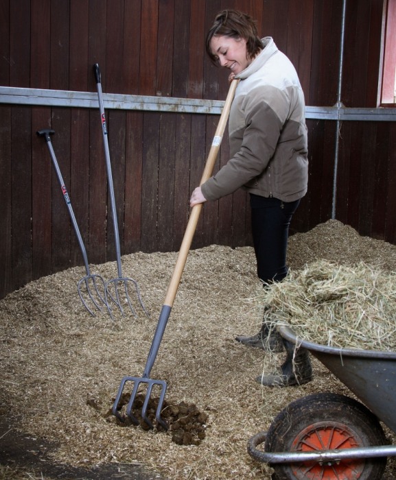Furca compost cu 4 coarne otel carbon indoite, coada lemn, Spear & Jackson Neverbend Professional [4]