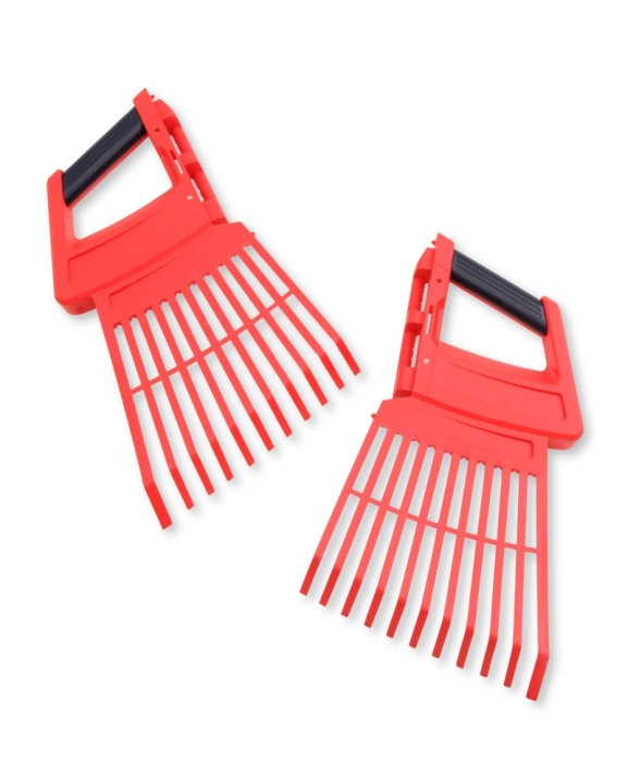 Grebla tip evantai flexibila, 3 in 1 cu dinti de plastic, coada de aluminiu, Spear & Jackson Garden Tidy [3]