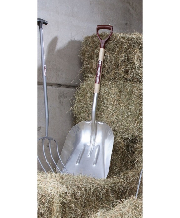 Lopata cereale cu lama aluminiu, coada lemn, maner D plastic, Spear & Jackson Neverbend Professional [2]