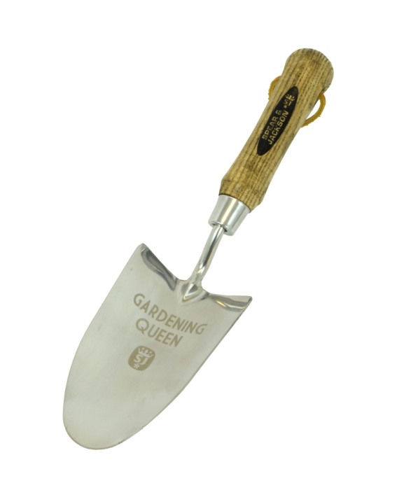 Plantator in ambalaj cadou cu lama inox, maner lemn, gravat Gardening Queen, Spear & Jackson [2]