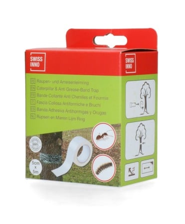 Banda adeziva protectie copaci impotriva furnicilor si omizilor, 5cm x 5m, Swissinno Tree Grease Band [2]