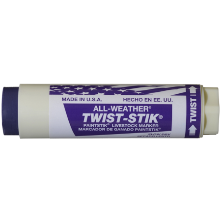 Porci - Batoane retractabile vopsea temporara pentru marcarea animalelor, All-Weather Paintstick Twist, cutie 12 bucati