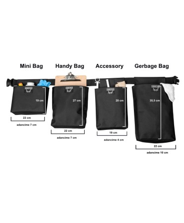 Buzunar extern Udder Tech, Handy Bag, negru [2]
