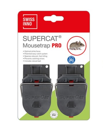 Reduceri - Capcana soareci cu momeala naturala, Swissinno SuperCat Mouse Trap PRO, set 2 bucati