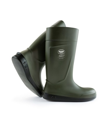 Cizme protectie - Cizme protectie Bekina Steplite EasyClean, O4 cu talpa plata, verde/negru