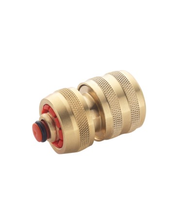 Accesorii gradinarit - Conector cu opritor pentru furtun 1/2″ din alama, Spear & Jackson