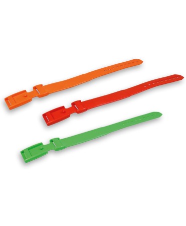 Sanatate si confort vaci - Curea identificare animale, plastic, 37 cm, cu gauri, Akroh