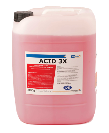 Detergenti si dezinfectanti - Detergent concentrat acid lichid BouMatic Acid 3X, pentru instalatii de muls si tancuri de racire