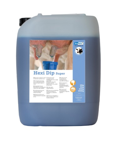 Muls vaci - Dezinfectant mameloane BouMatic Hexi DIP Super pe baza de clor, cu formare de pelicula