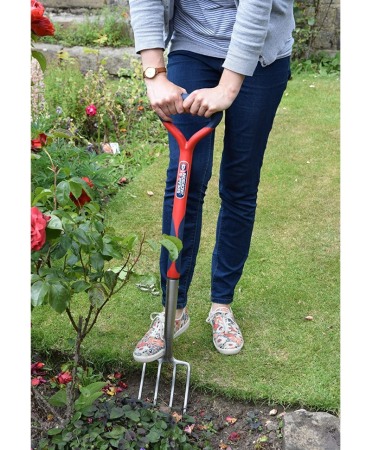 Furca sapat ingusta cu 4 coarne inox, coada polipropilena, maner D polipropilena, Spear & Jackson Select Stainless [1]