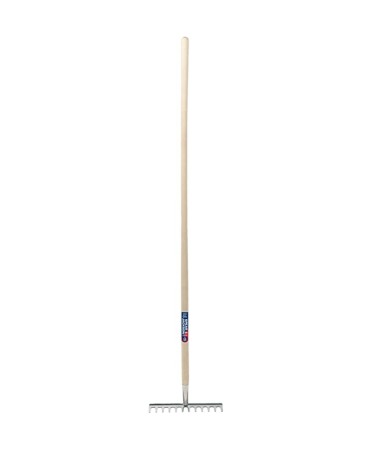 Furci si greble - Grebla dreapta cu dinti din inox, coada lemn, Spear & Jackson Neverbend Stainless