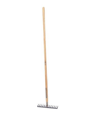 Furci si greble - Grebla dreapta Heavy Duty cu dinti din otel carbon, coada lemn, Spear & Jackson Neverbend Professional