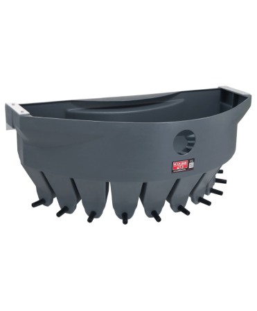 Hranitoare compartimentata vitei cu 10 tetine, Milk Bar, cu carlige de fixare din aluminiu [0]