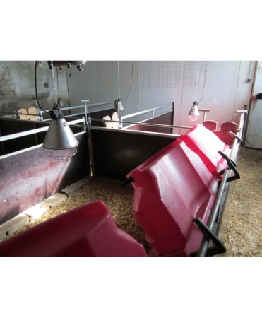 Hranitoare comuna miei si iezi cu 10 tetine, Milk Bar, 36l cu carlige de fixare Ezi Lock [3]