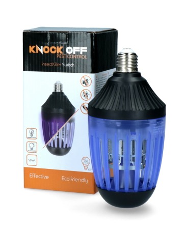 Impotriva insectelor - Lampa de protectie impotriva insectelor cu led si lumina UV, Knock Off InsectKiller Switch