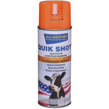 Porci - Spray vopsea pe baza de apa, cu uscare rapida, pentru marcarea animalelor, All-Weather Quickshot