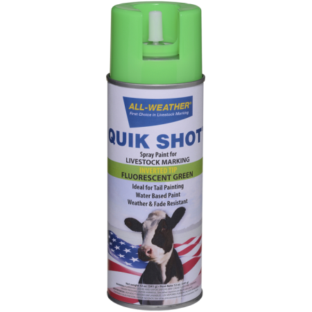 Sanatate si confort vaci - Spray vopsea pe baza de apa, cu uscare rapida, pentru marcarea animalelor, All-Weather Quickshot