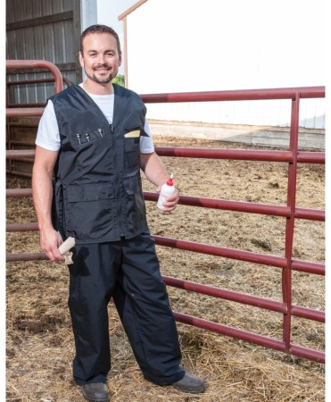Vesta inseminator Udder Tech, nailon - rezistenta la apa, neagra [2]