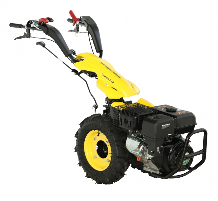 ProGARDEN Campo U16 motocultor multifunctional 14CP, benzina, EU V, pornire la sfoara, 3+2 viteze, reductor + BT-X90N freza tractata 900mm [3]