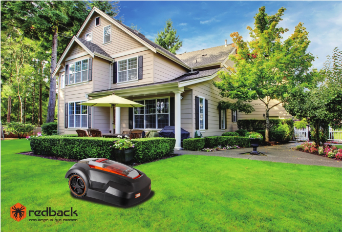 Redback RM24APP Robot automat de tuns gazon, 28V, 3Ah, 240mm, 25-65mm, 1500mp [3]
