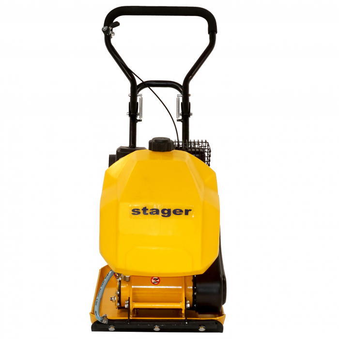 Stager PCB60 Placa compactoare usoara, Loncin G200F benzina, rezervor apa, roti, covor silicon [1]