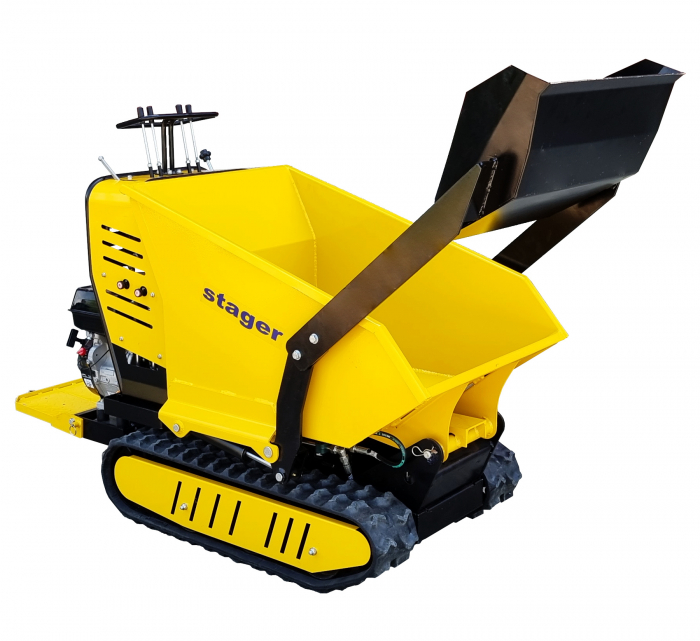 Stager RMT500SI roaba cu motor termic cu incarcator frontal 9CP, 500kg, senile [1]
