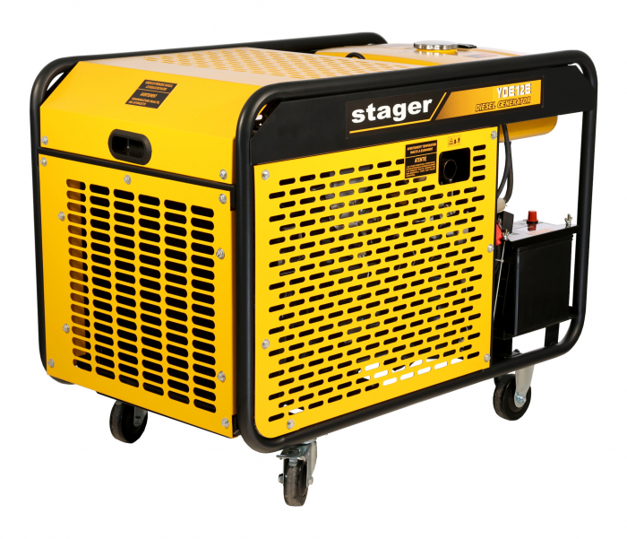 Stager YDE12E Generator open-frame 10kVA, 39A, 3000rpm, monofazat, diesel, pornire electrica [2]