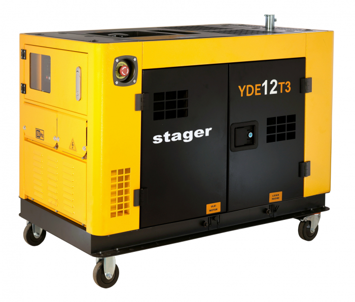 Stager YDE12T3 Generator insonorizat 12kVA, 16A, 3000rpm, trifazat, diesel, pornire electrica [1]