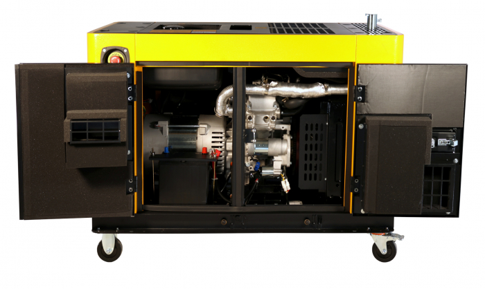 Stager YDE12T3 Generator insonorizat 12kVA, 16A, 3000rpm, trifazat, diesel, pornire electrica [2]