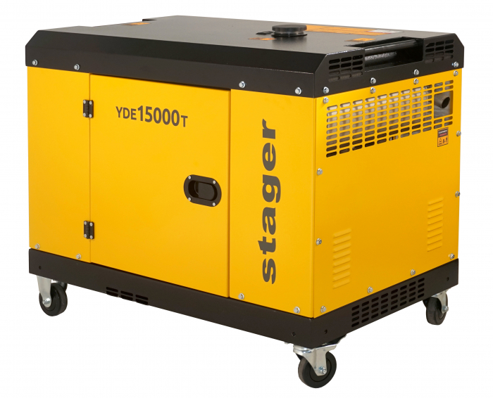 Stager YDE15000T Generator insonorizat 12kVA, 48A, 3000rpm, monofazat, diesel, pornire electrica [2]