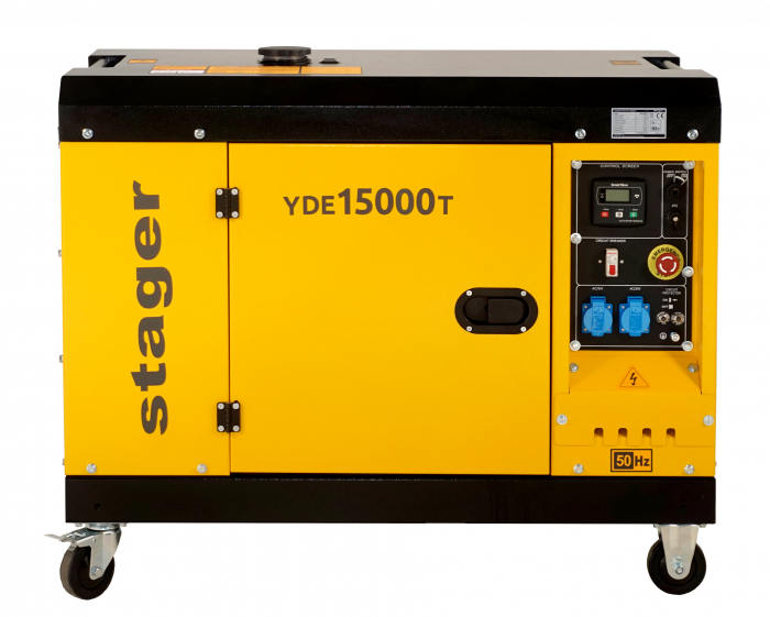 Stager YDE15000T Generator insonorizat 12kVA, 48A, 3000rpm, monofazat, diesel, pornire electrica [3]
